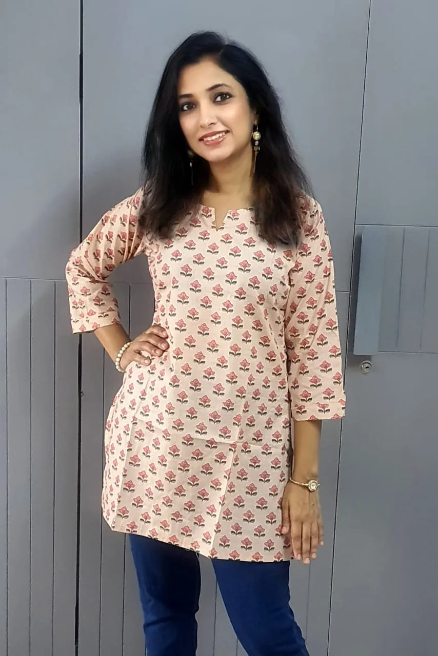Buy Cotton Cambric Tunic with Full Sleeves from Nandi Creation - Reseller Bazzar